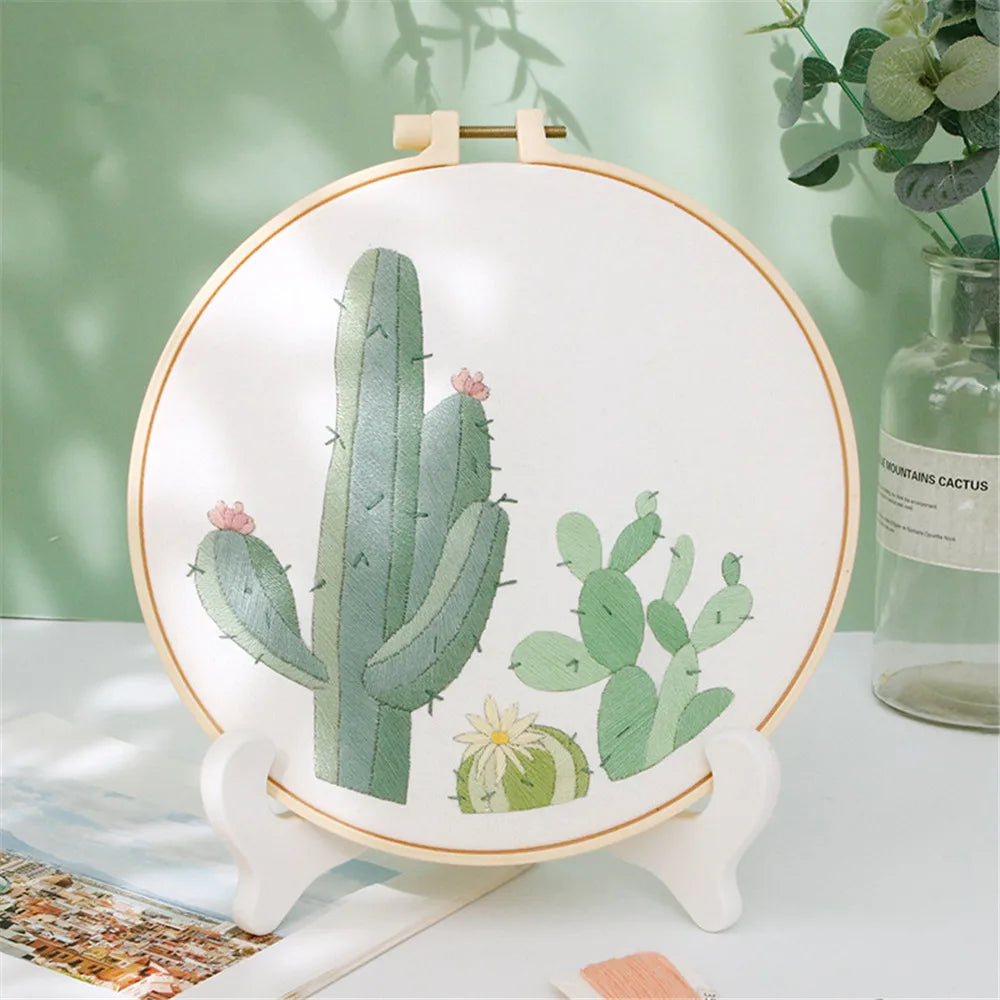 DIY Flower Embroidery Kit for Beginners – Complete Craft Set
