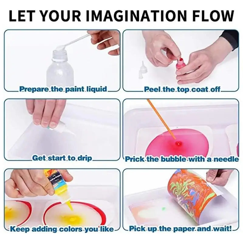 Kids Marbling Paint Kit – Fun, Creative, and Educational Craft Set