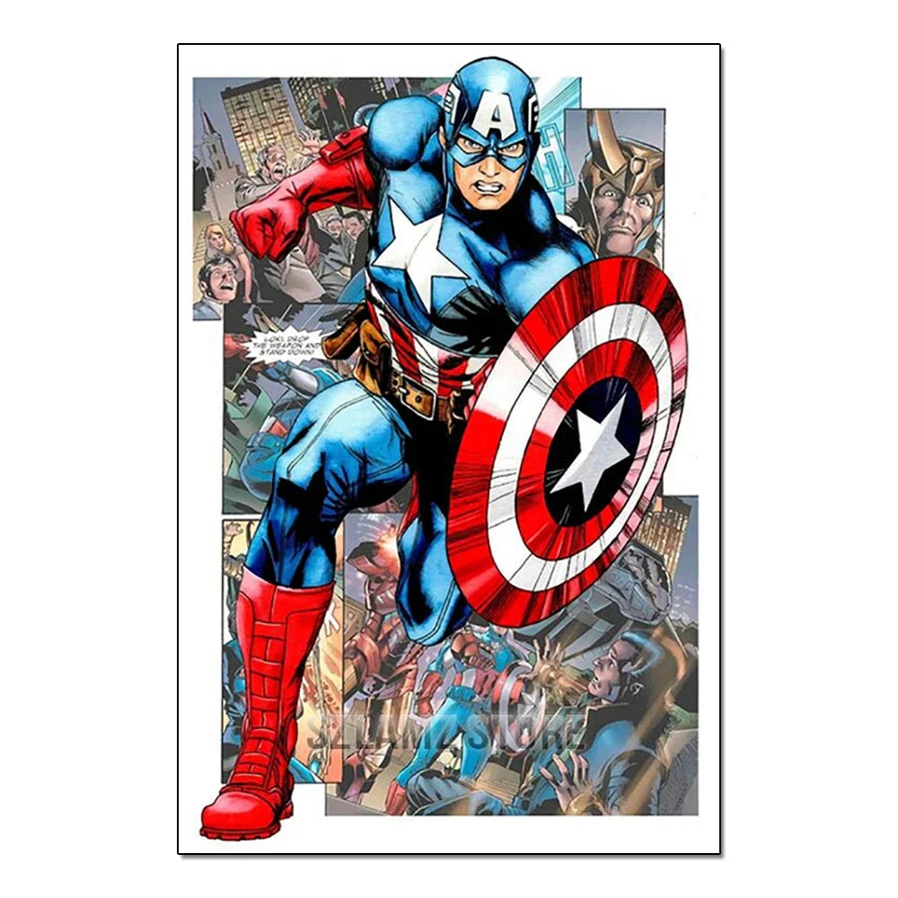 Disney Superhero Spiderman Diamond Painting – DIY Mosaic Gem Puzzle