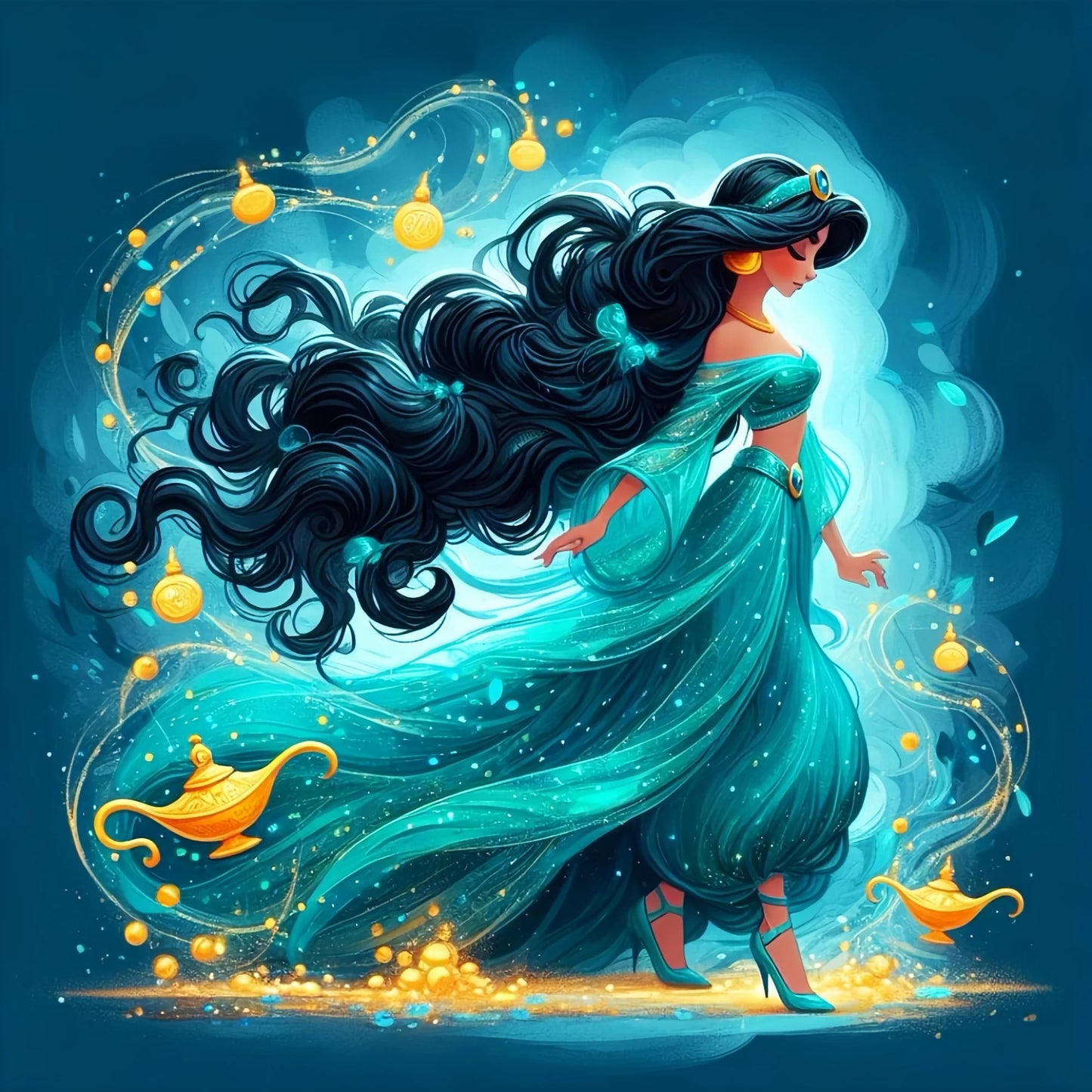 Disney Princess Diamond Painting Kit – Tinker Bell & Ariel Art