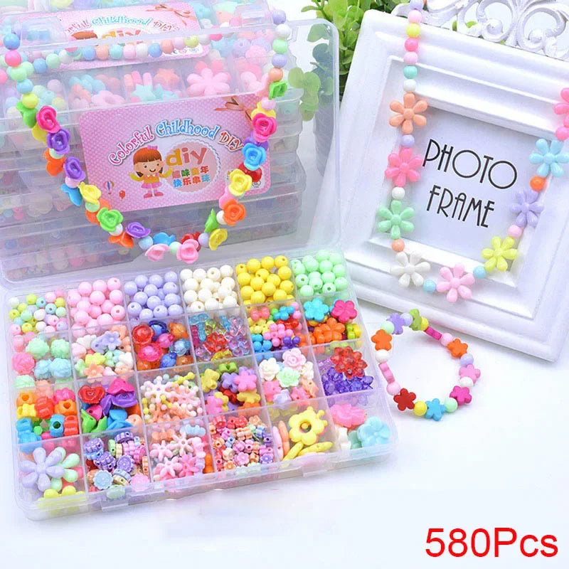 DIY Handmade Beaded Jewelry Kit – Craft Fun for Little Girls