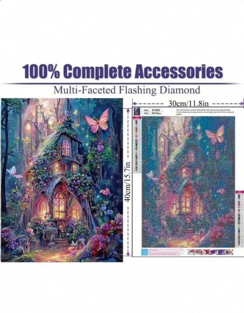 DIY Diamond Painting Kit – Sparkling Acrylic Craft for Home Decor