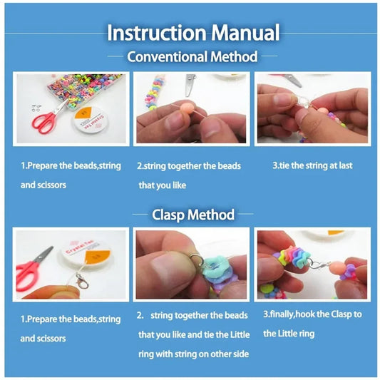 DIY Beaded Jewelry Set – Bracelet & Necklace Kit for Girls