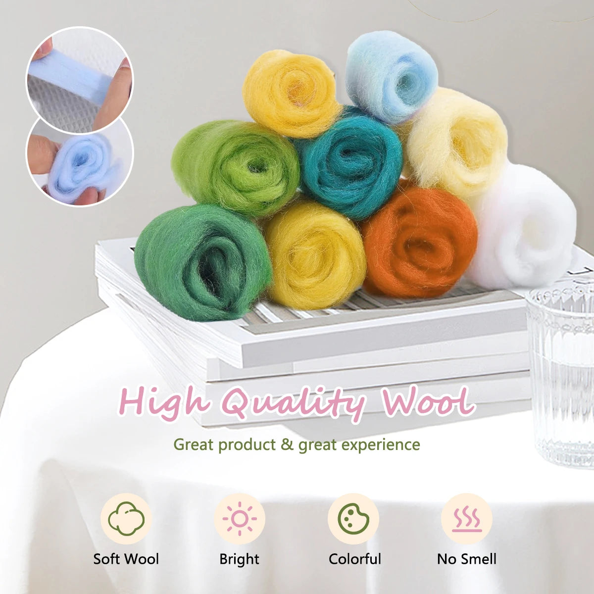 Wool Felting Painting Kit – Creative DIY Craft for Beginners