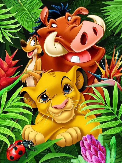 Disney DIY Acrylic Paint By Numbers Kit – Lion King Art