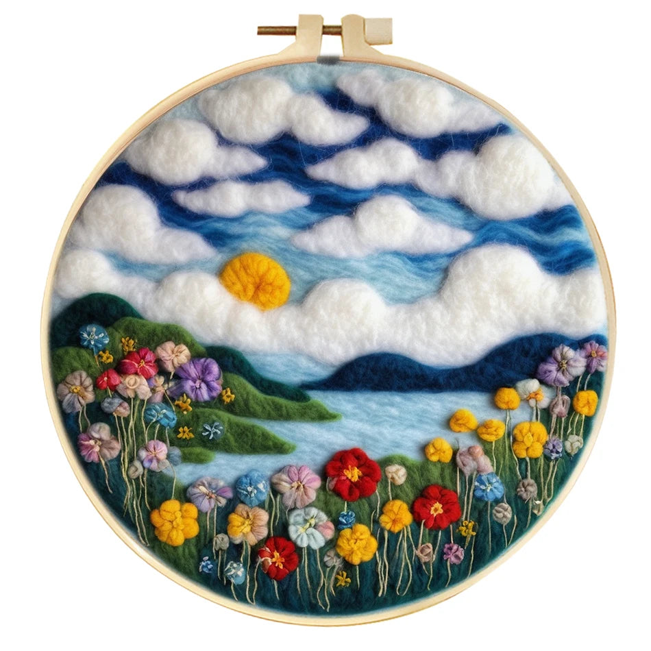 Wool Felting Painting Kit – Creative DIY Craft for Beginners
