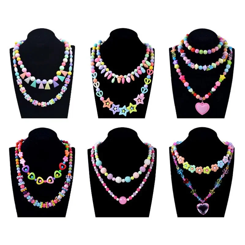 DIY Handmade Beaded Jewelry Kit – Craft Fun for Little Girls