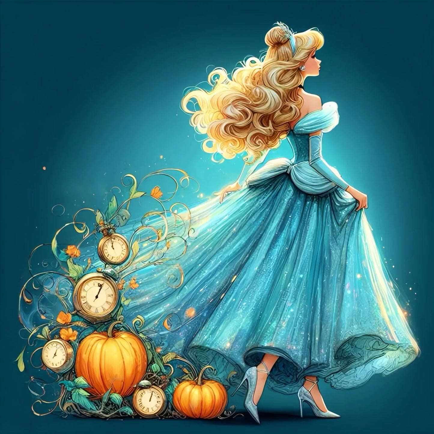 Disney Princess Diamond Painting Kit – Tinker Bell & Ariel Art