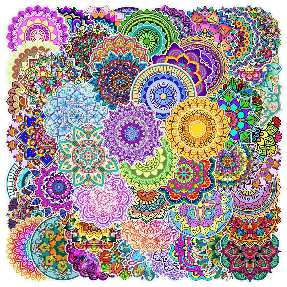50PCS Fresh Plant Flower Stickers for Scrapbooking, Journaling & DIY