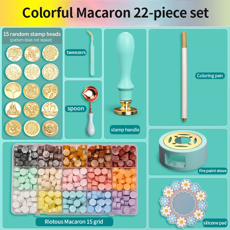 Elegant Wax Seal Stamp Kit for Invitations, Weddings, Crafts, Christmas