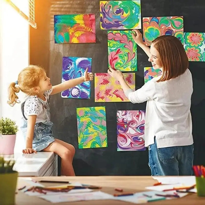 Kids Marbling Paint Kit – Fun, Creative, and Educational Craft Set