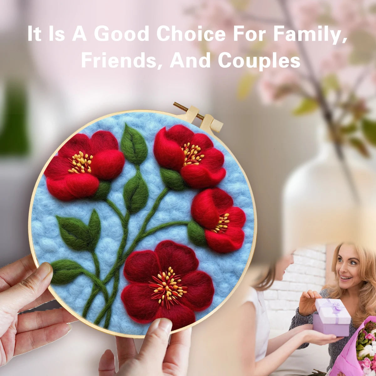 Painting Wool Craft Set – Create Beautiful Wool Needle Felt Art