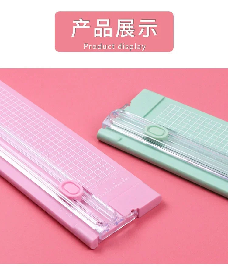 Dual-Action A4 Paper Cutter with Precision Blade & Ruler