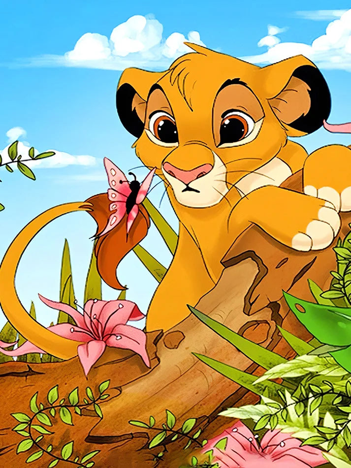 Disney DIY Acrylic Paint By Numbers Kit – Lion King Art
