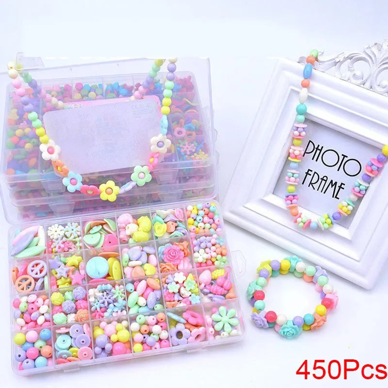 DIY Handmade Beaded Jewelry Kit – Craft Fun for Little Girls