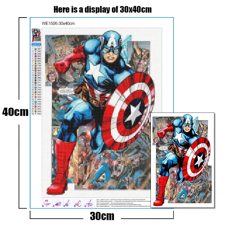 Disney Superhero Spiderman Diamond Painting – DIY Mosaic Gem Puzzle