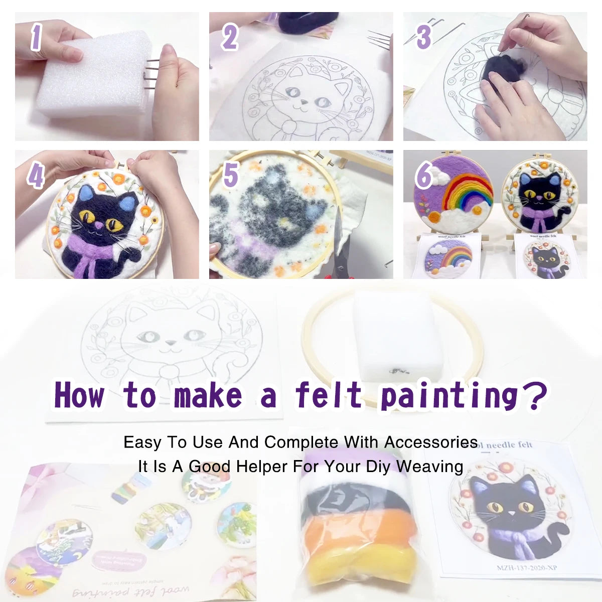 DIY Wool Needle Felting Kit – Craft, Create, and Enjoy