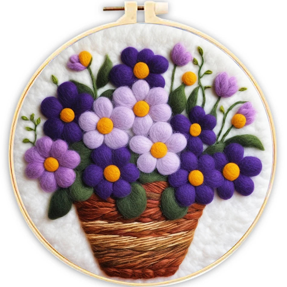 Painting Wool Craft Set – Create Beautiful Wool Needle Felt Art
