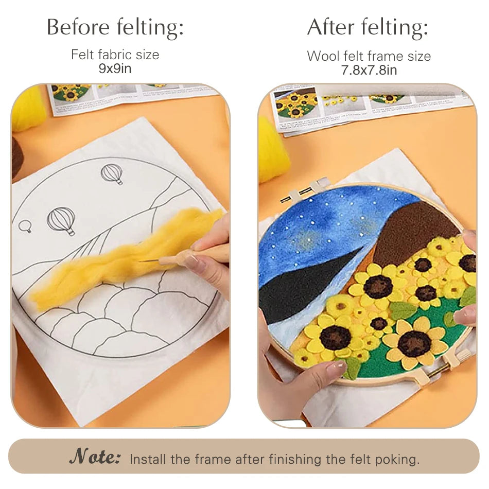 DIY Wool Felting Craft Kit – Creative Handicraft Art Project