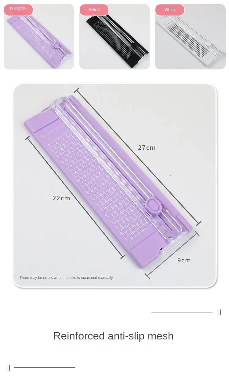 Dual-Action A4 Paper Cutter with Precision Blade & Ruler