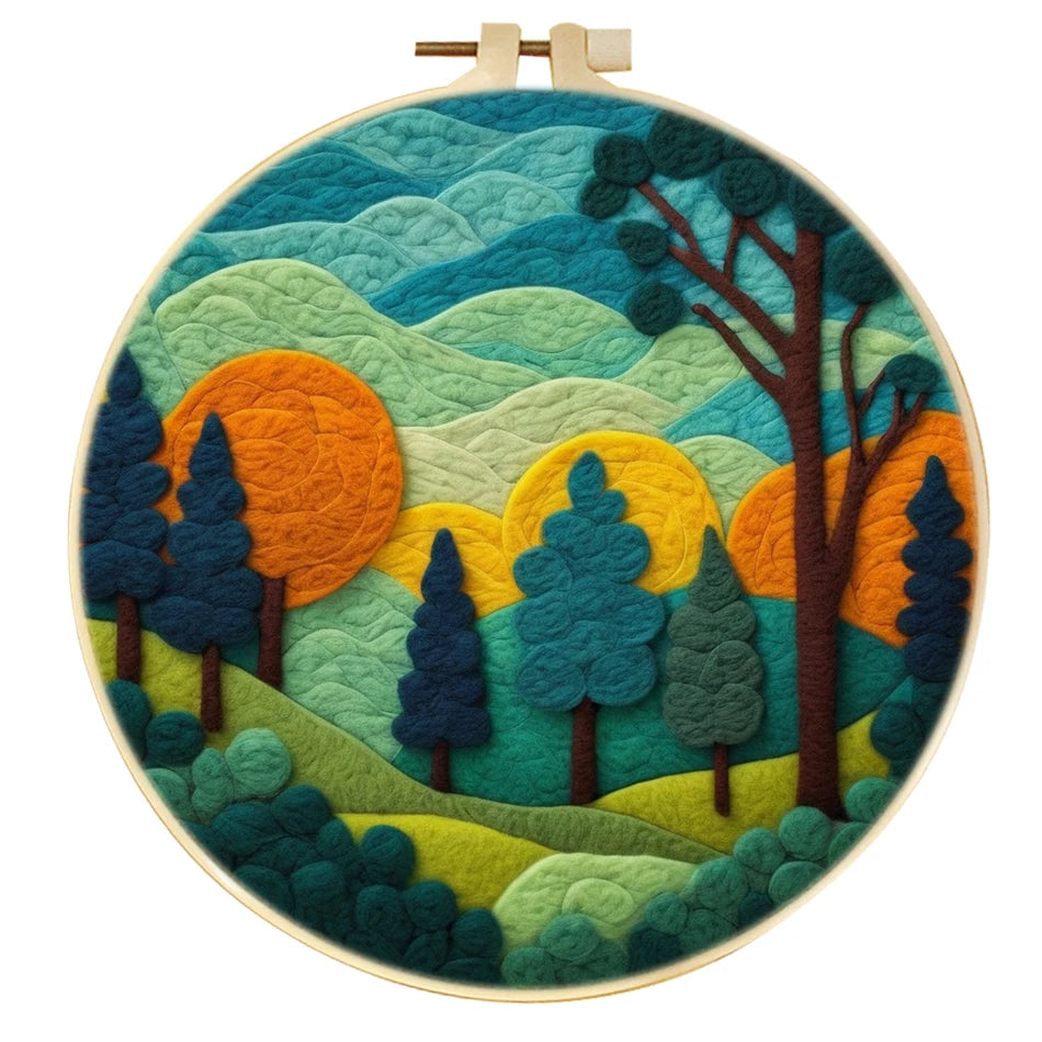 Wool Felting Painting Kit – Creative DIY Craft for Beginners