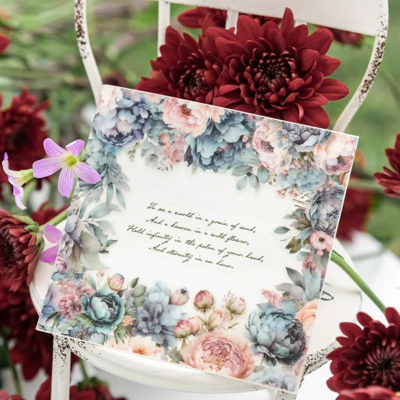 50mm x 2m Floral Decorative Tape for Scrapbooking and Crafts