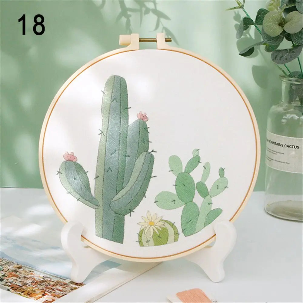DIY Flower Embroidery Kit for Beginners – Complete Craft Set
