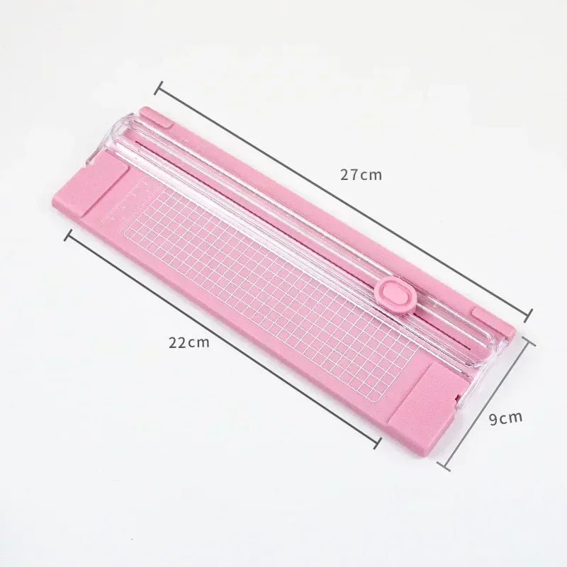 Dual-Action A4 Paper Cutter with Precision Blade & Ruler