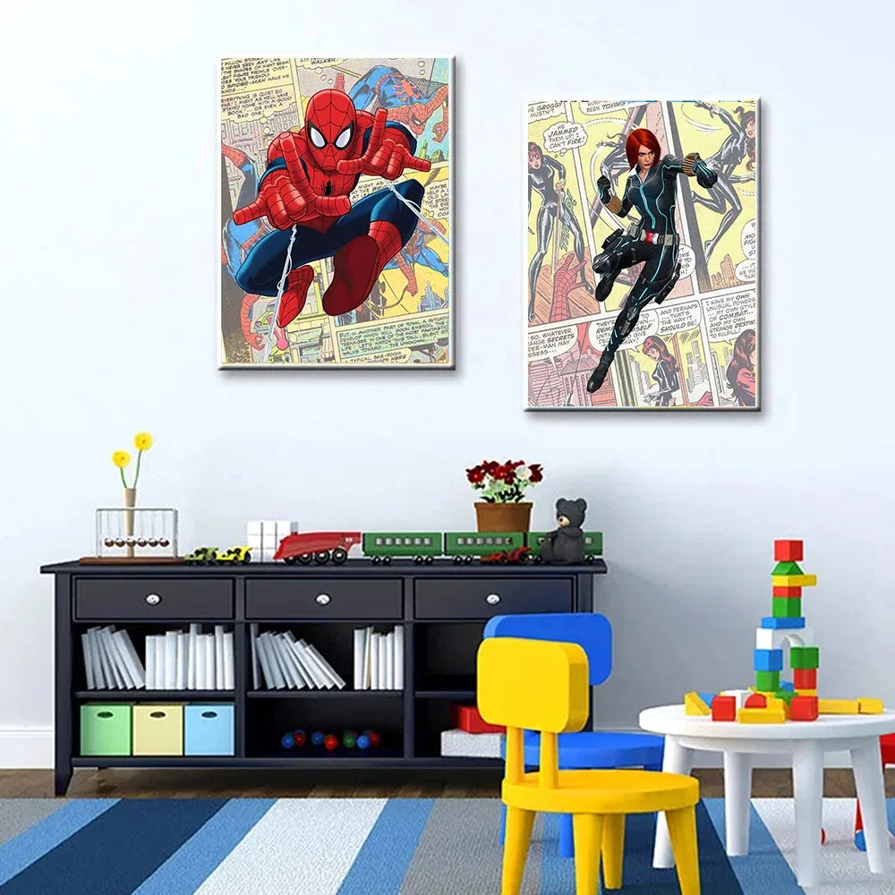 Disney Superhero Spiderman Diamond Painting – DIY Mosaic Gem Puzzle