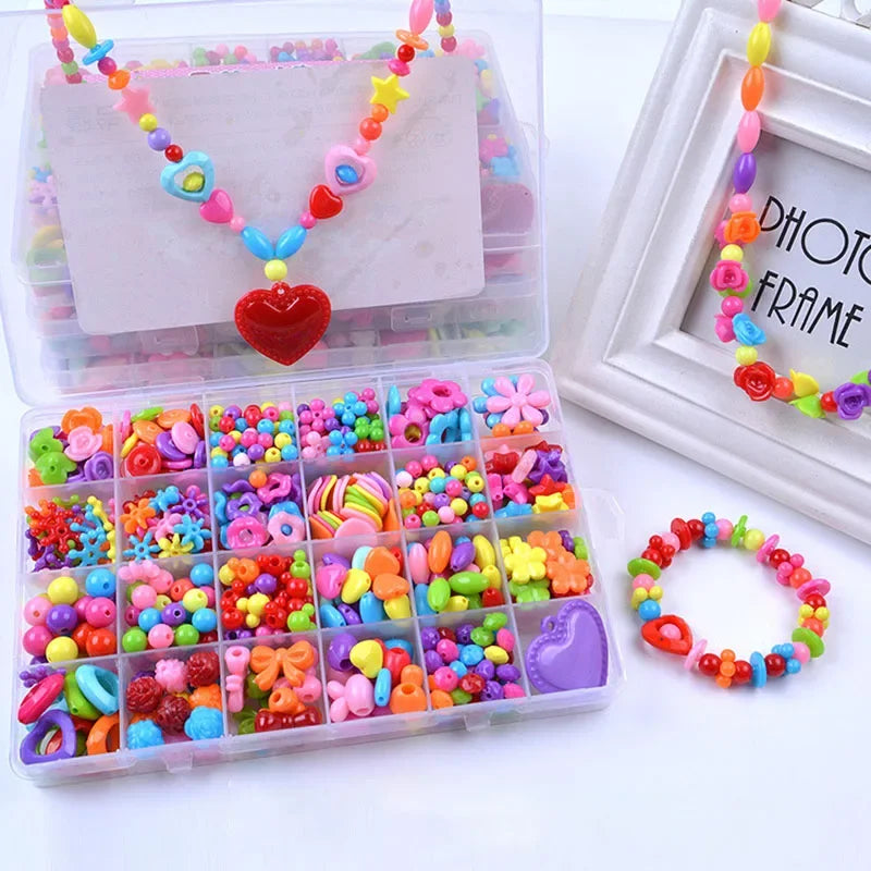 DIY Handmade Beaded Jewelry Kit – Craft Fun for Little Girls