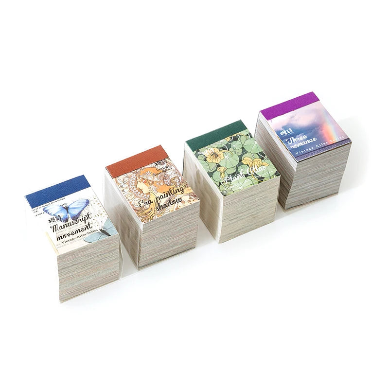 400-Piece Vintage Craft Paper Set for Scrapbooking & DIY Projects