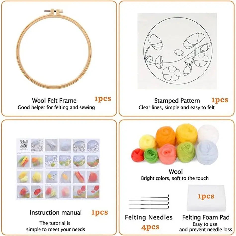 DIY Wool Felting Craft Kit – Creative Handicraft Art Project