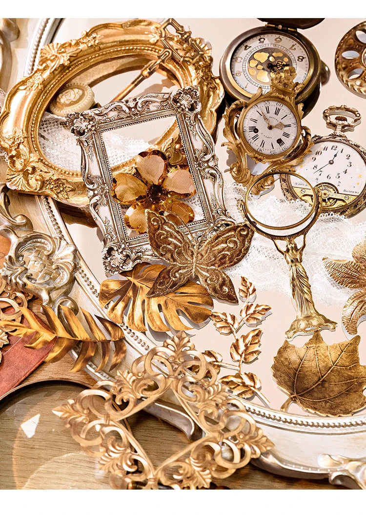 30-Piece Floating Kawaii Baroque Stickers for Scrapbooking & DIY Crafts
