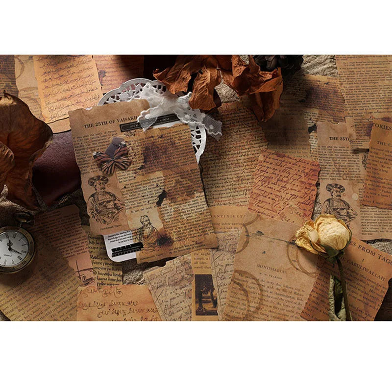 Vintage Literature & Art Scrapbook Paper for Journaling & DIY Crafts