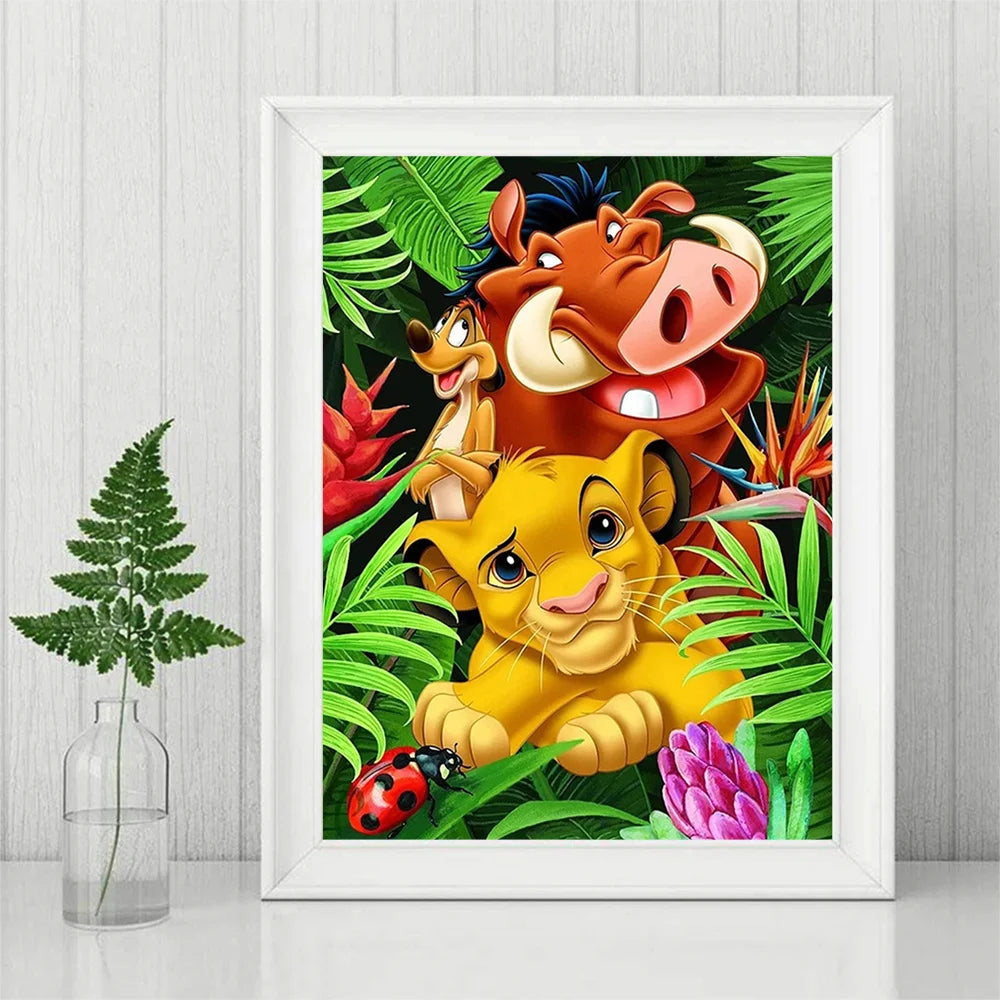 Disney DIY Acrylic Paint By Numbers Kit – Lion King Art