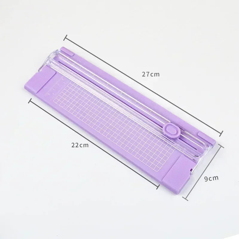 Dual-Action A4 Paper Cutter with Precision Blade & Ruler