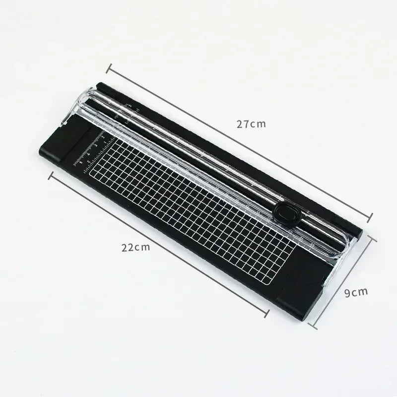 Dual-Action A4 Paper Cutter with Precision Blade & Ruler