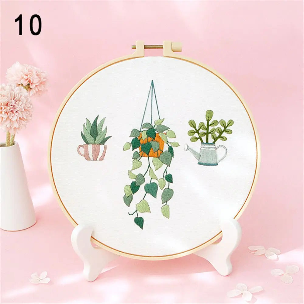 DIY Flower Embroidery Kit for Beginners – Complete Craft Set