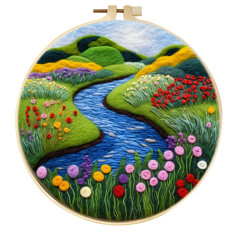 Wool Felting Painting Kit – Creative DIY Craft for Beginners