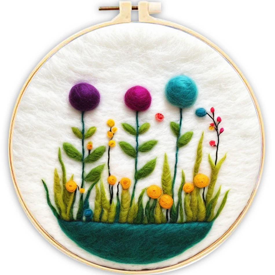 Painting Wool Craft Set – Create Beautiful Wool Needle Felt Art