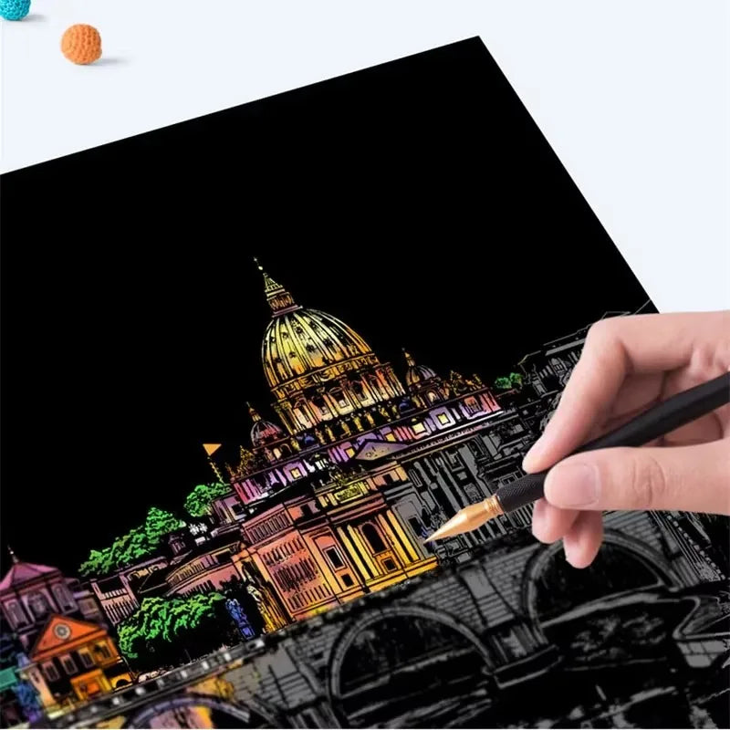 DIY Scratch Painting Kit – Fun and Creative Art for Kids
