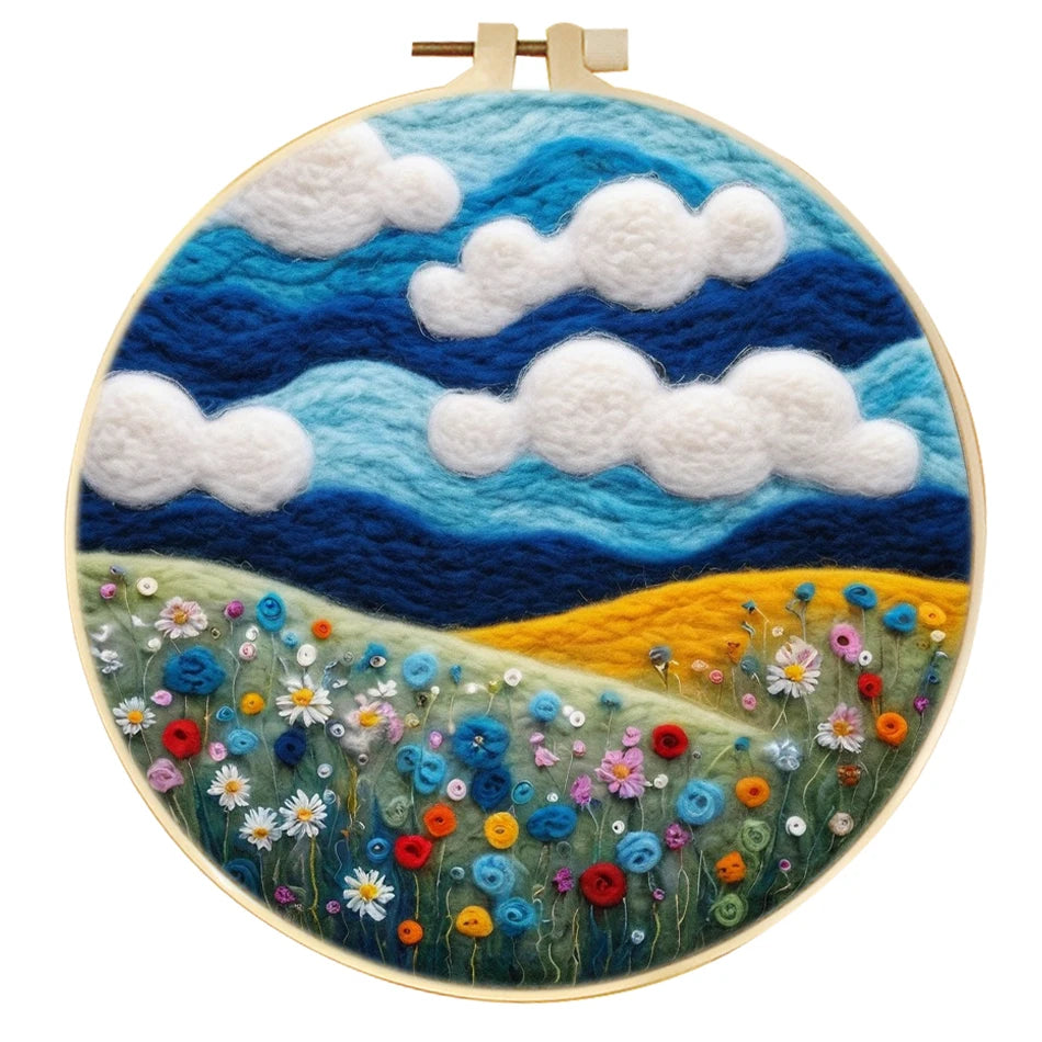 Wool Felting Painting Kit – Creative DIY Craft for Beginners