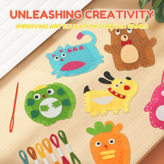 Sewing Kit for Kids – Cute Animal Patterns, Creative Crafting