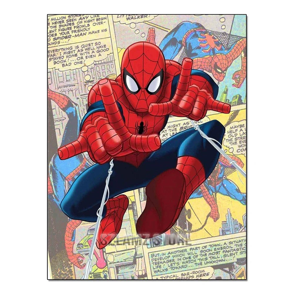 Disney Superhero Spiderman Diamond Painting – DIY Mosaic Gem Puzzle