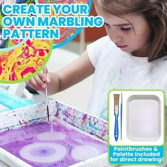 Kids Marbling Paint Kit – Fun, Creative, and Educational Craft Set