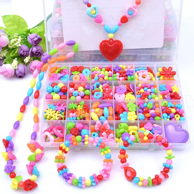 DIY Handmade Beaded Jewelry Kit – Craft Fun for Little Girls