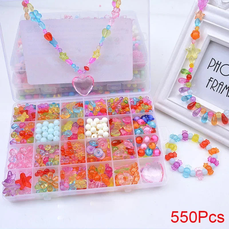 DIY Handmade Beaded Jewelry Kit – Craft Fun for Little Girls