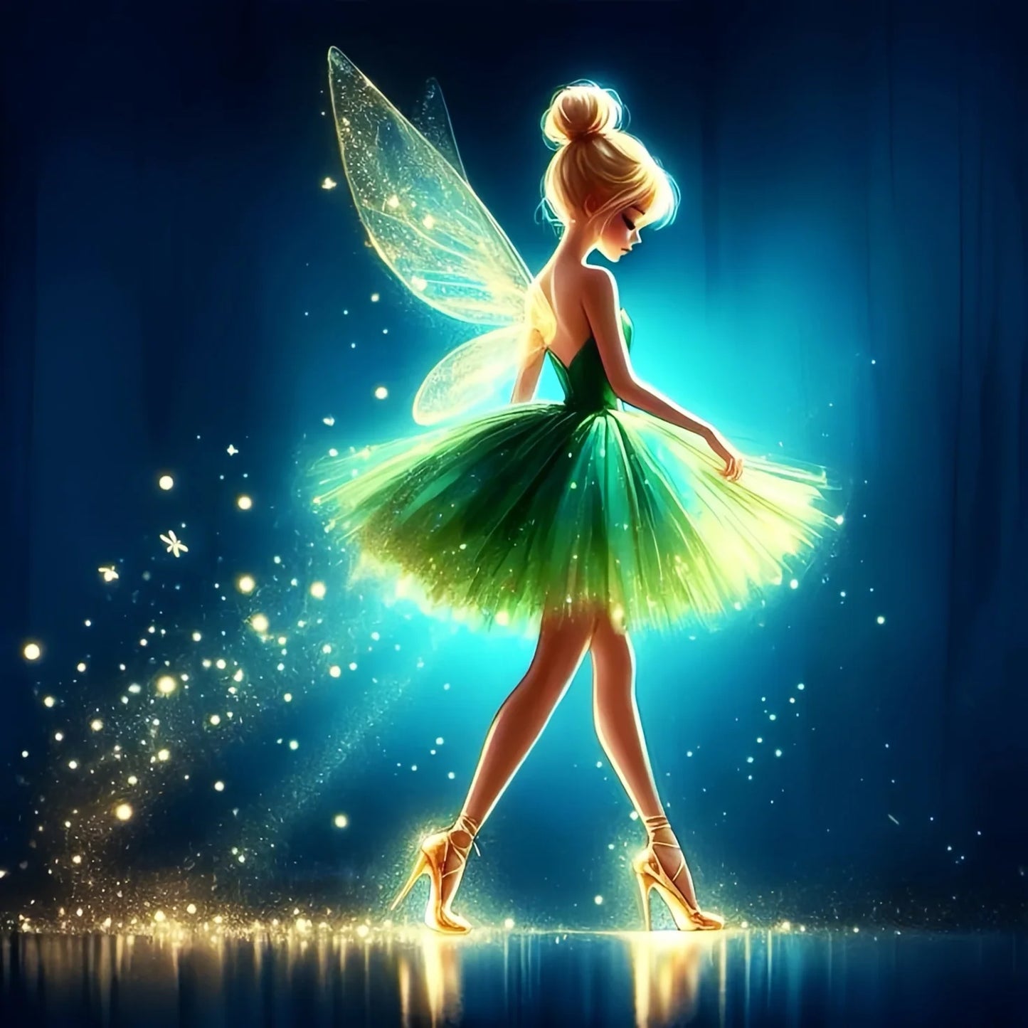 Disney Princess Diamond Painting Kit – Tinker Bell & Ariel Art