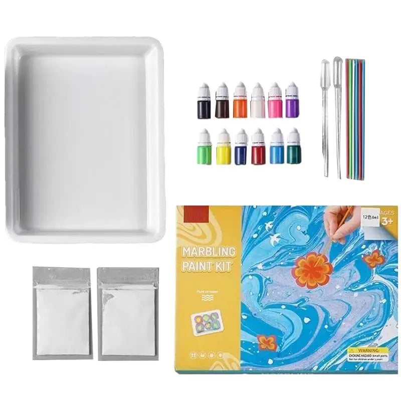 Kids Marbling Paint Kit – Fun, Creative, and Educational Craft Set