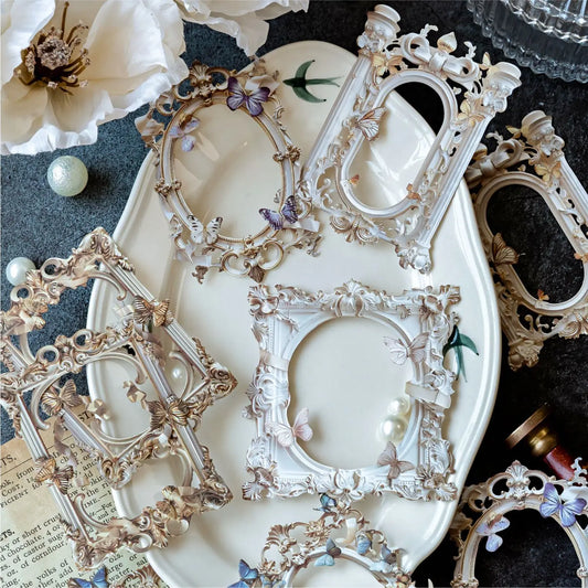 10-Piece 3D Hollow Frame Paper Set for Creative Crafts